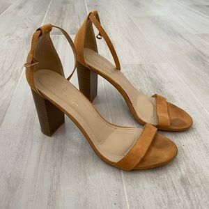 Lulus block heel with ankle strap